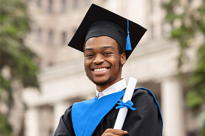 graduate smiling